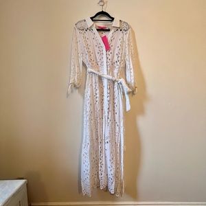 Lilly Pulitzer Amrita Midi Dress White Eyelet